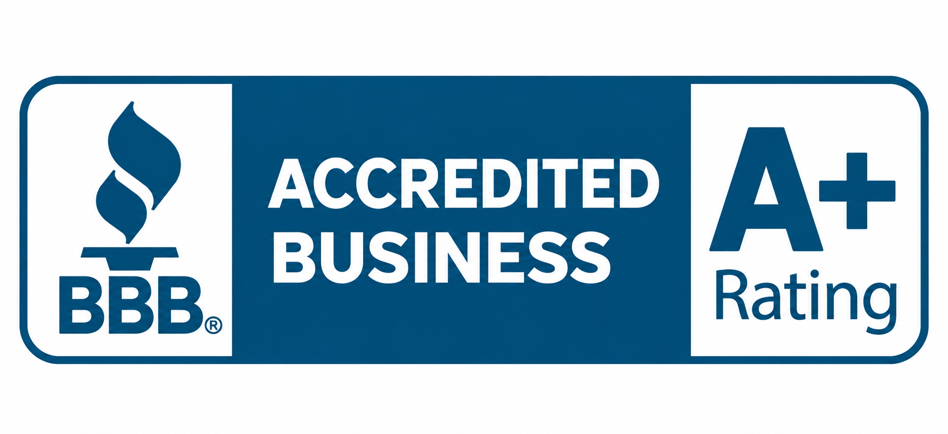 BBB Accredited Business A+ Rating Badge